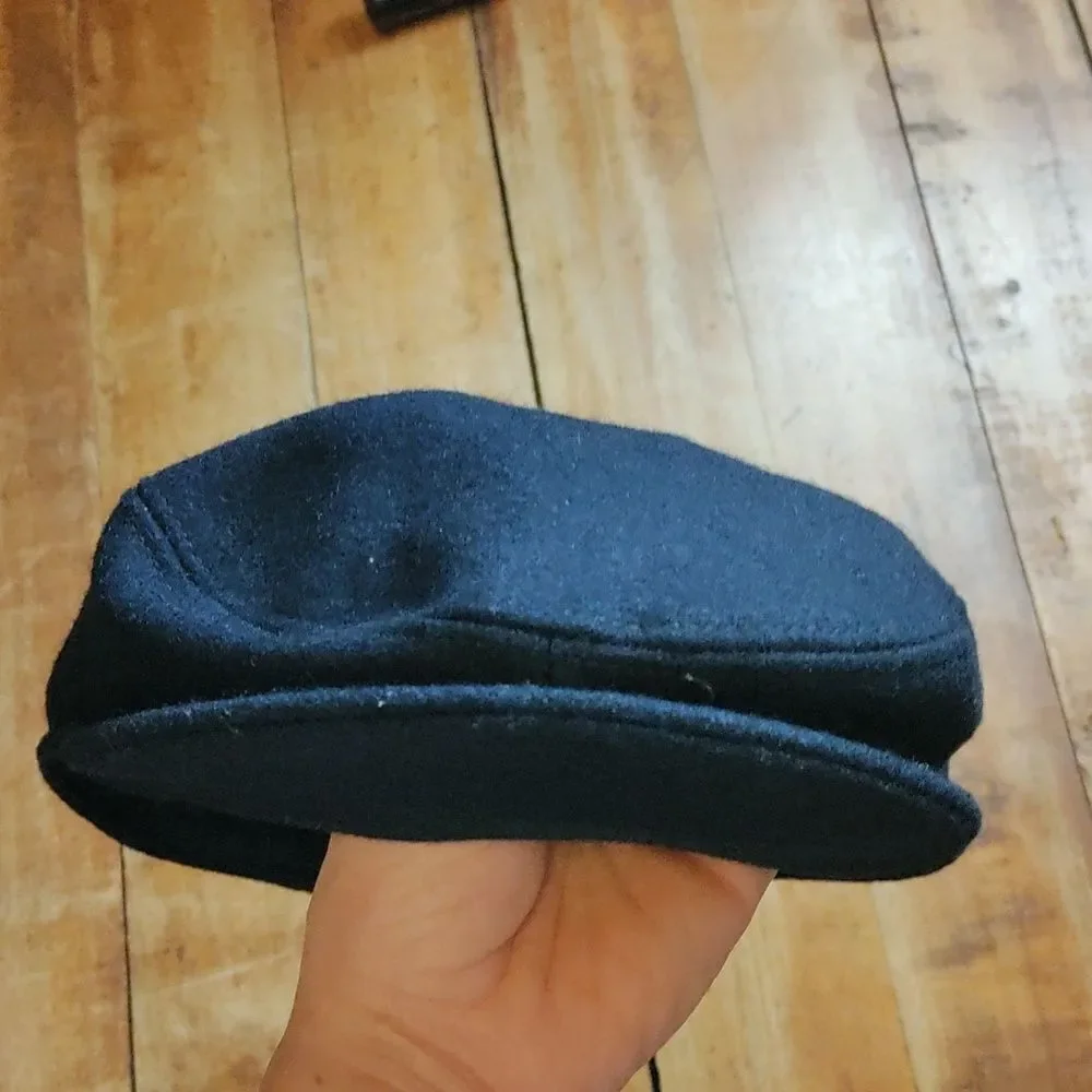 Newsboy Hat Size 4 to 6 Navy Blue Scally Cap Easter Spring Wedding Formal Preppy
